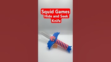 Squid Games Hide and Seek Knife - 3D Printed #shorts