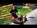 DeWalt Cordless Lawnmower Tool Review DCMWSP244U2 Worth it?