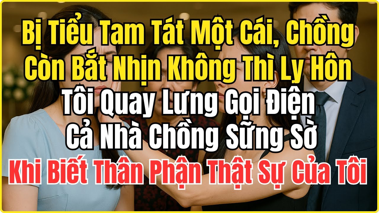 Bị Tiểu Tam Tát Một Cái, Chồng Còn Bắt Nhịn Không Thì Ly Hôn  Tôi Quay Lưng Gọi Điện, Cả Nhà Chồng