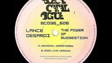 LANCE DESARDI - THE POWER OF SUGGESTION (2025 LIVE VERSION)