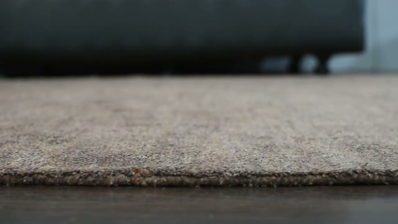 Hand Knotted Loom Silk Mix 6'x9' Area Rug Solid Light Brown LSM111