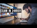 24hrs before my medical school final - study with me (EXAM DAY VLOG)