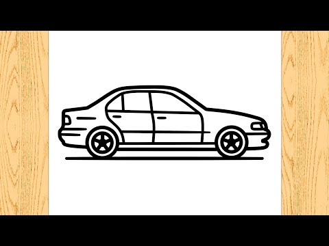 كيف ترسم سيارة خطوة بخطوة رسم سهل تعليم الرسم للمبتدئين تعلم الرسم     