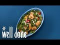 How To Make Shrimp And Peach Salad | Recipe | Well Done