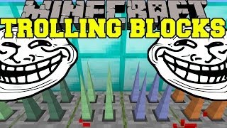 Minecraft: TROLLING BLOCKS (SECRET ROOMS, TROLLING, TRAPS, FALLING BLOCKS) Mod Showcase