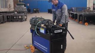 Rebar Threading Rolling Machine with Construction Solution #rebarforgingmachine  #threading_machine
