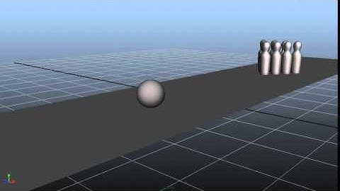 Bowling Ball and Pins Animation in Maya