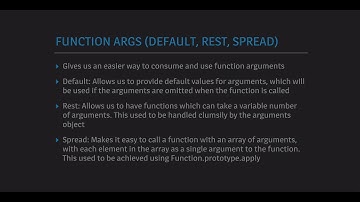 Learn All Of The ES6 Argument Features In Under 10 Minutes
