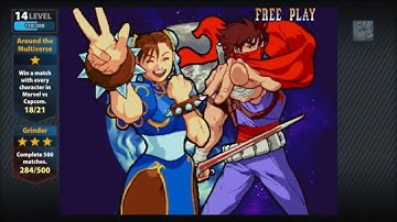 Marvel vs Capcom 1: Strider hiryu and Chun li arcade playthrough