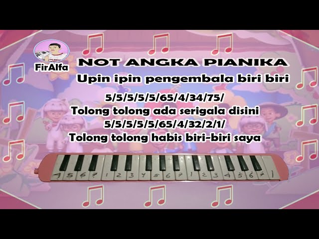 Pengembala biri biri Upin Ipin Not Pianika Chords - Chordify