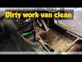 Cleaning a really dirty work van vw caddy