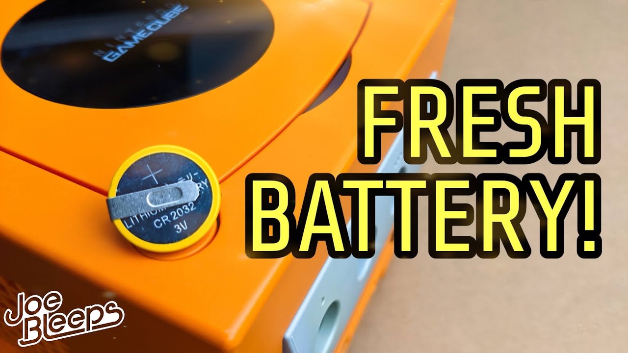 Nintendo GameCube internal clock battery replacement - YouTube