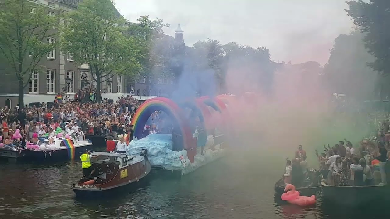 Amsterdam Canal Parade 2019 The Netherlands Gay Pride Parade 2019 Amsterdam Holland Youtube