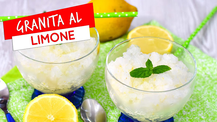 Granita al limone senza gelatiera: ricetta siciliana facile e veloce