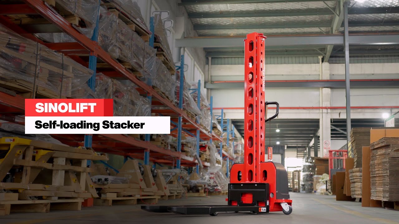 Sinolift SSL0513 Semi Electric Self Loading Stacker - YouTube