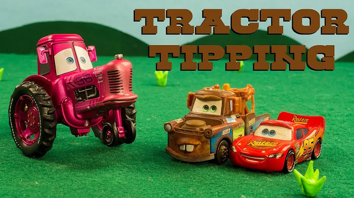 Mater & Lightning McQueen GO Tractor Tipping Disne...
