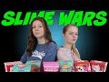 SLIME WARS BOX OF LIES || VALENTINES DAY EDITION || Taylor and Vanessa