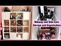 Organizing My Makeup and Skin Care Collection IKEA KALLAX Shelf Unit | Beauty Room Series Episode 5