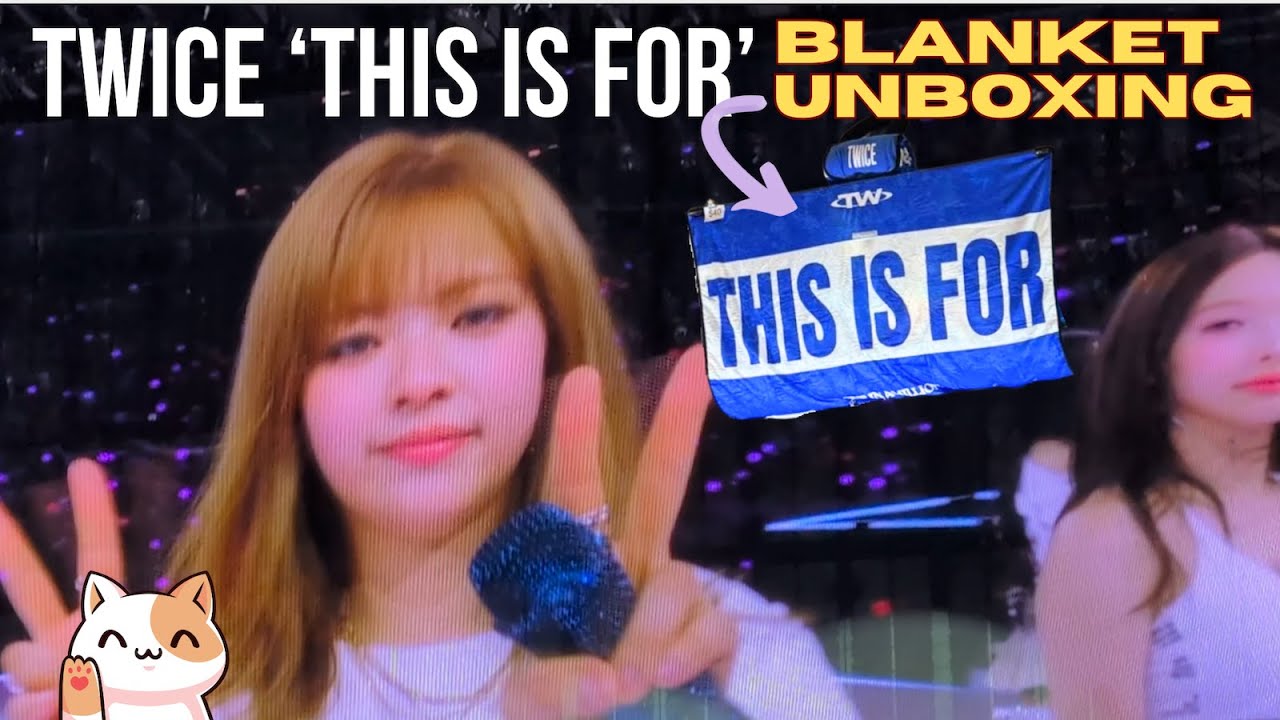 twice 'this is for' merch: blanket - YouTube