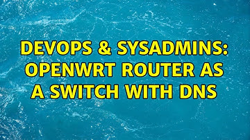 DevOps & SysAdmins: OpenWRT router as a switch with DNS