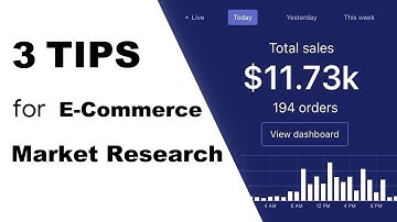 3 Market Research Tips for E-Commerce Business