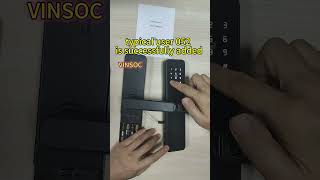 How to program VINSOC smart door lock (Tuya bluetooth version)