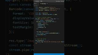 Creating a Barcode API with Node.js screenshot 5