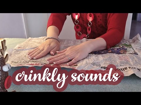 ASMR Page Smoothing & Turning • Super Crinkly Water-Damaged Newspaper • Tingles Deluxe!