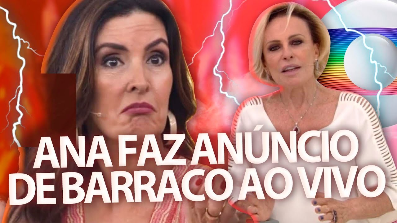Após BARRACO na Globo, Ana Maria faz comunicado ao vivo para Fátima Bernardes que fica chocada