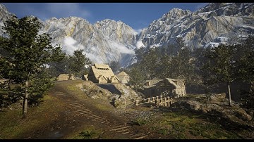 Unreal Engine 5.Viking Village. WIP. Lumen Test.