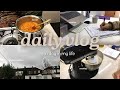 a gloomy saturday in my life 🌧️☕️ | cooking dinner, revising, rainy day