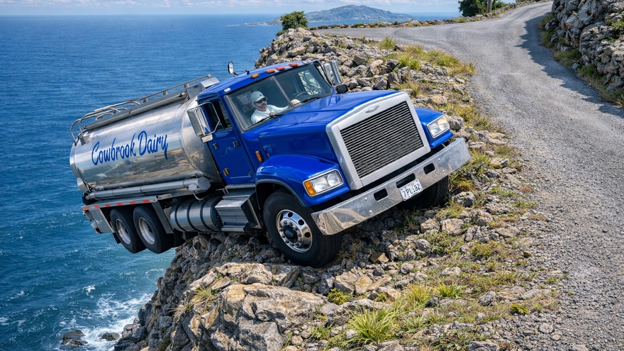 Truck vs Car Crash on Deadly Cliff  Road 😱🔥 BeamNG.drive