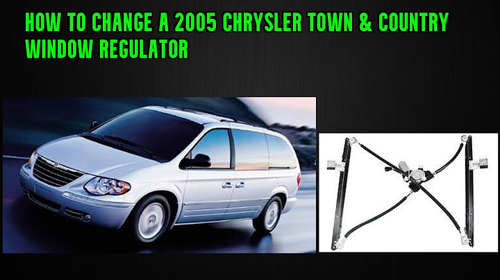 Window motor for 2005 chrysler town and country