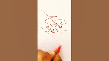 Ashfak name Signature Style//Best Signatures idea#Viralshort