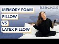 Memory Foam vs Latex Foam Pillow Review - Which is Best for You?