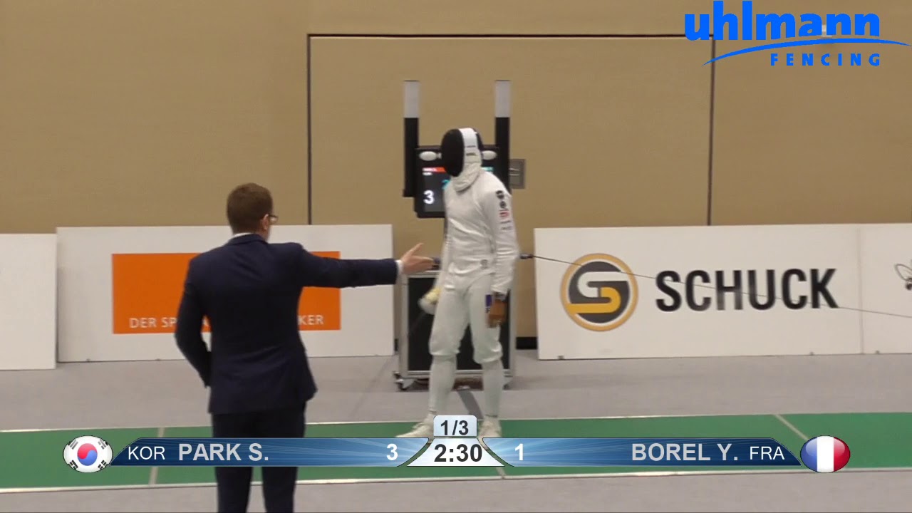 2020 108 T08 03 M E Individual Heidenheim GER WC GREEN BOREL Yannick FRA  vs PARK Sangyoung KOR