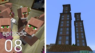 Logcraft S2 Ep8 : Villagers and base progress