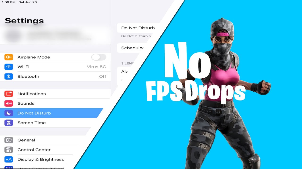 How To Get Consistent FPS on Fortnite Mobile 30/60/120 FPS! EASY!🥳😱😂🤩| (IPad) EASY!