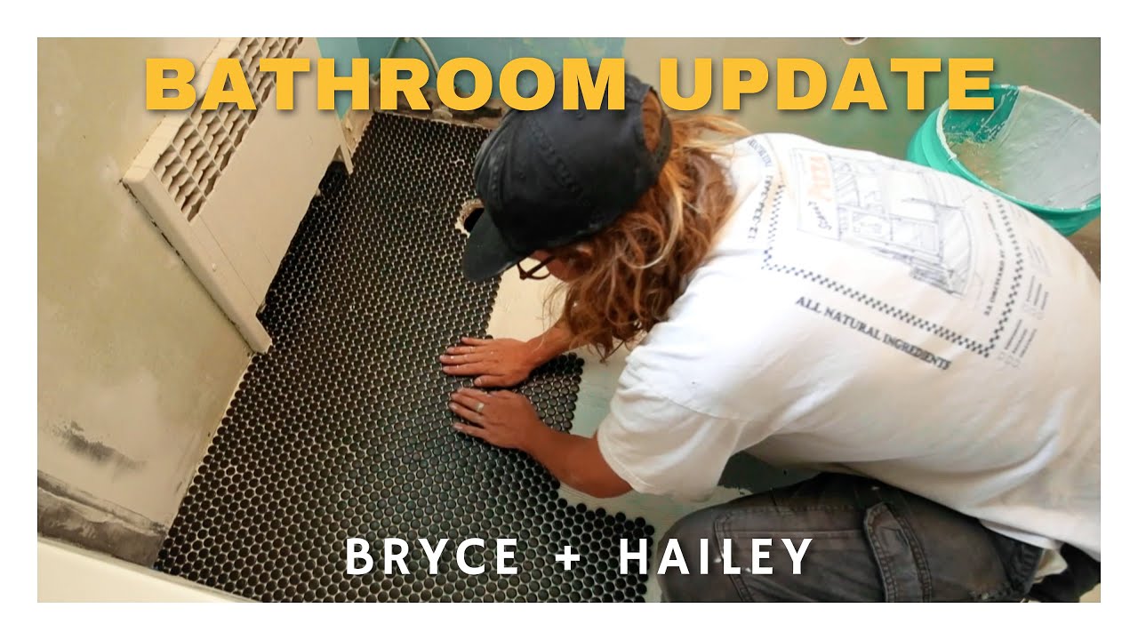 TILING OUR BATHROOM FLOOR YouTube