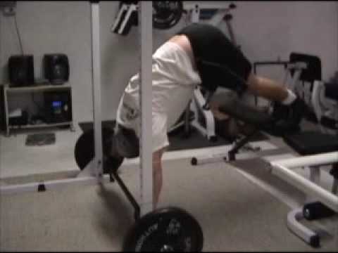 shoulder training for powerlifting Barbell Pike Handstand Push-Ups
