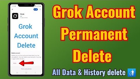 ✅ How to Delete Grok Account Permanently | Delete Grok AI Chat History