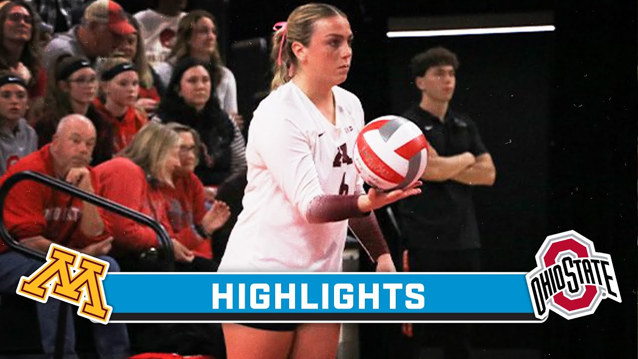 Minnesota at Ohio State Highlights Big Ten Volleyball Nov. 3