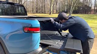 Interrobang Rivian R1T Tonneau removal and insertion