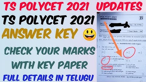 TS POLYCET 2021 Maths Key Paper//Polycet 2021 Question paper with solutions//Mvlnreddy