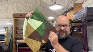 Easy 30/60/90 Degree Quilt Square - 4 Squares, 4 Cuts - Inspired by Architecture!
