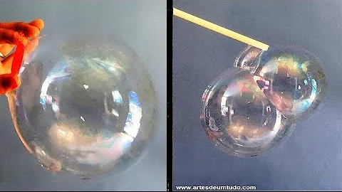 Como fazer canudo para bolha de sabão?