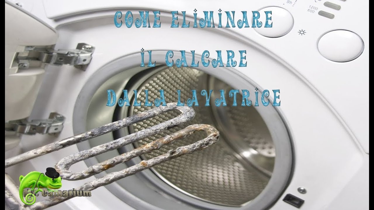 Eliminare in modo naturale il calcare dalla lavatrice. youtube Eliminare calcare lavatrice