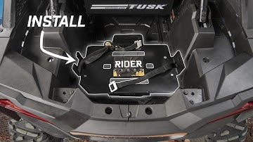 Polaris RZR XP 4 1000 Rider Cargo Cooler Mounting Rack Install | Tusk Adventure Cargo Kit