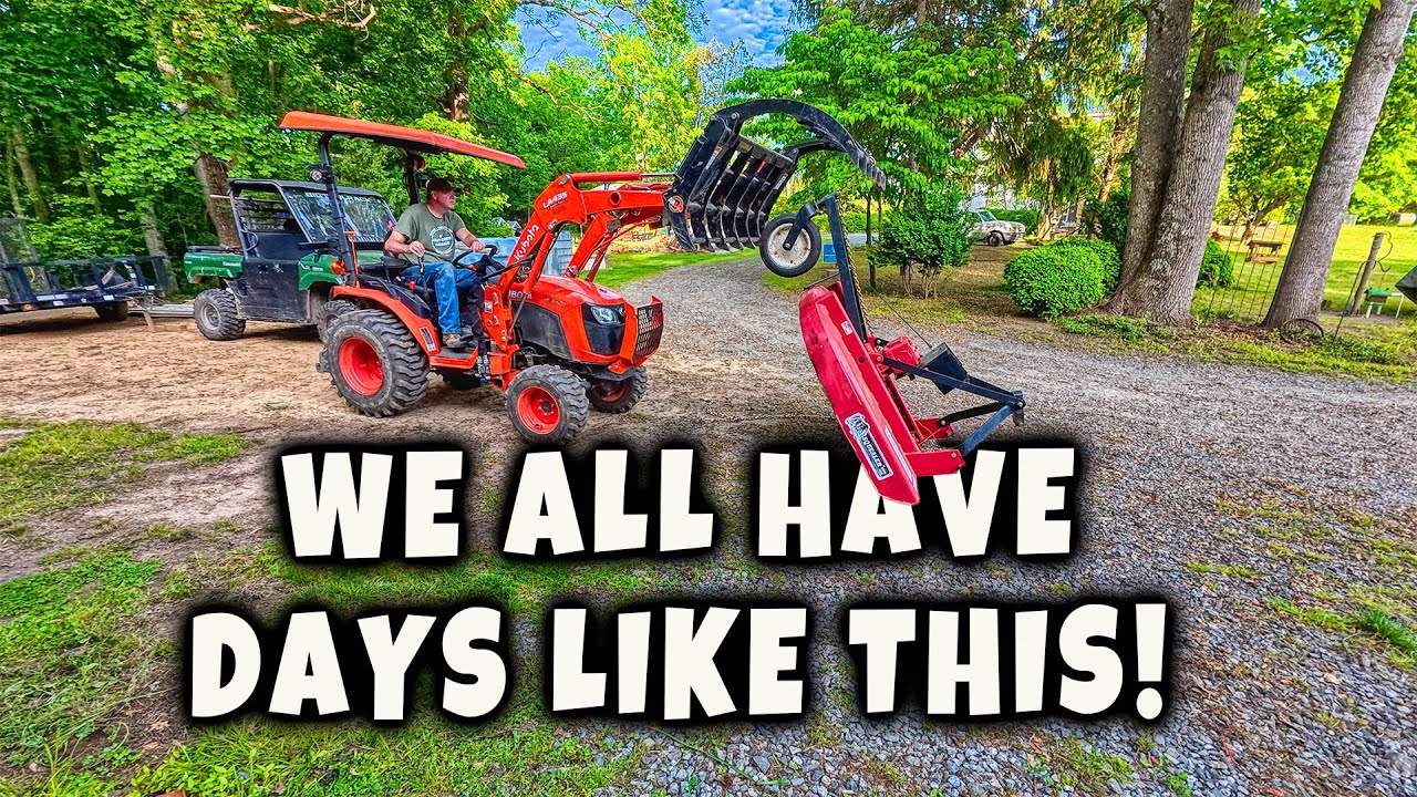 What a day! Sharpening my Bush Hog blades. MCG Video 