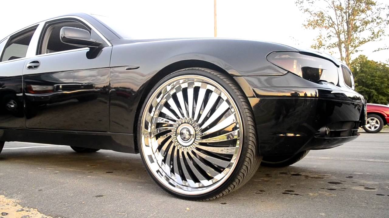 BMW 745Li on 26" DUB Swyrl.